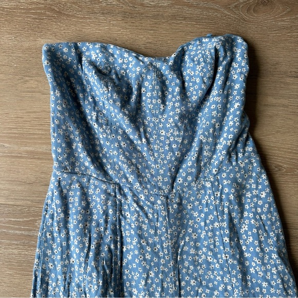 American Eagle Jumpsuit Romper Floral Strapless XS - Picture 5 of 11